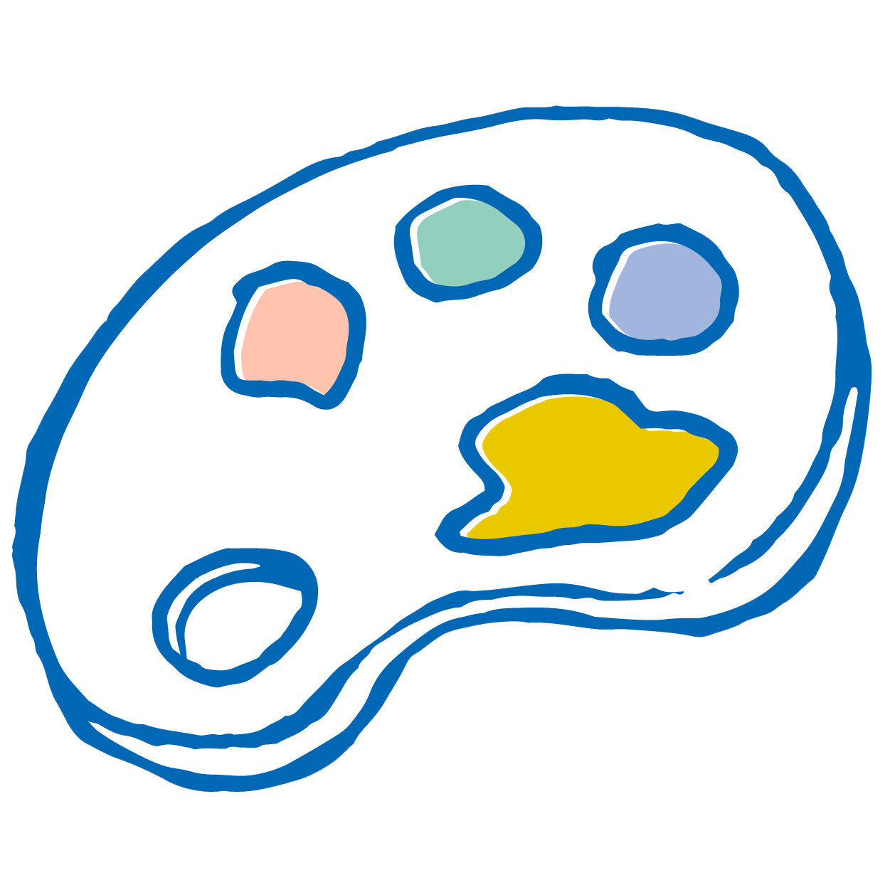 パレットのイラスト